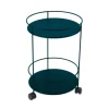 Guéridon Guinguette coloris bleu en acier Fermob - Ø 40 x 61 cm