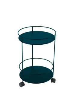 Guéridon Guinguette coloris bleu en acier Fermob - Ø 40 x 61 cm