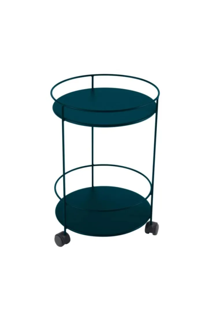 Guéridon Guinguette coloris bleu en acier Fermob - Ø 40 x 61 cm