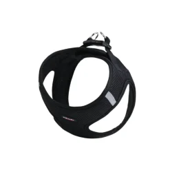 Harnais pour chat noir soft avec laisse assortie Wouapy