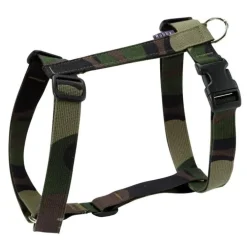 Harnais pour chien kaki Bobby Camouflage 40 - Taille XL