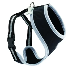 Harnais tee-shirt pour chien Arlequin noir - taille XS