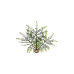 Herbe déco verte en plastique 30 cm