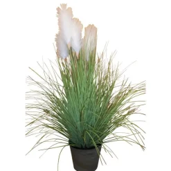 Herbe de la pampa pot zinc 180cm