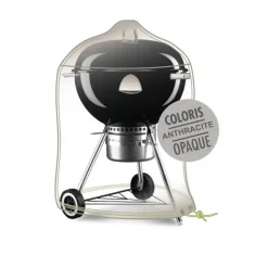 Housse barbecue rond Ø 70 cm de coloris anthracite