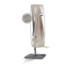 Housse parasol déporté jusqu'à Ø 5 m de coloris anthracite en polyester
