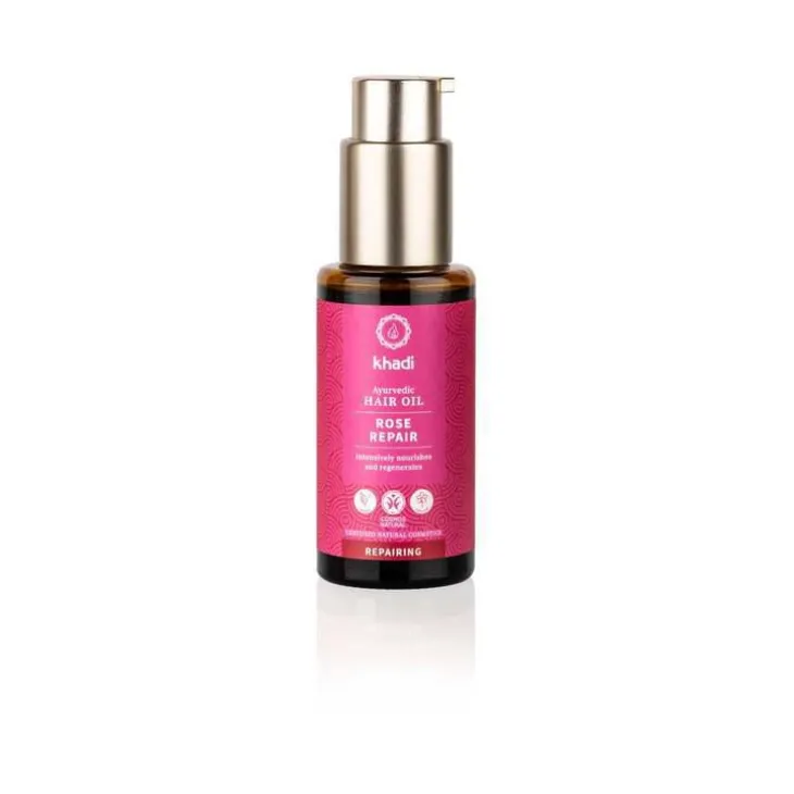 Huile capillaire Ayurvédique Rose Repair Khadi - 50 ml