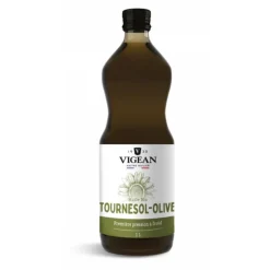 Huile de tournesol et olive bio Vigean - 1 L