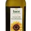 Huile de tournesol vierge bio en bouteille de verre Luce - 1 L