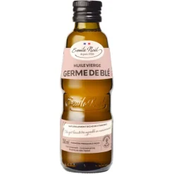 Huile vierge de germe de blé bio en bouteille de 250 ml