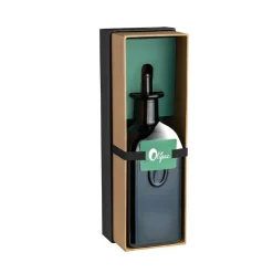 Huilier en verre finition noire bronzée Olipac - 50 cl