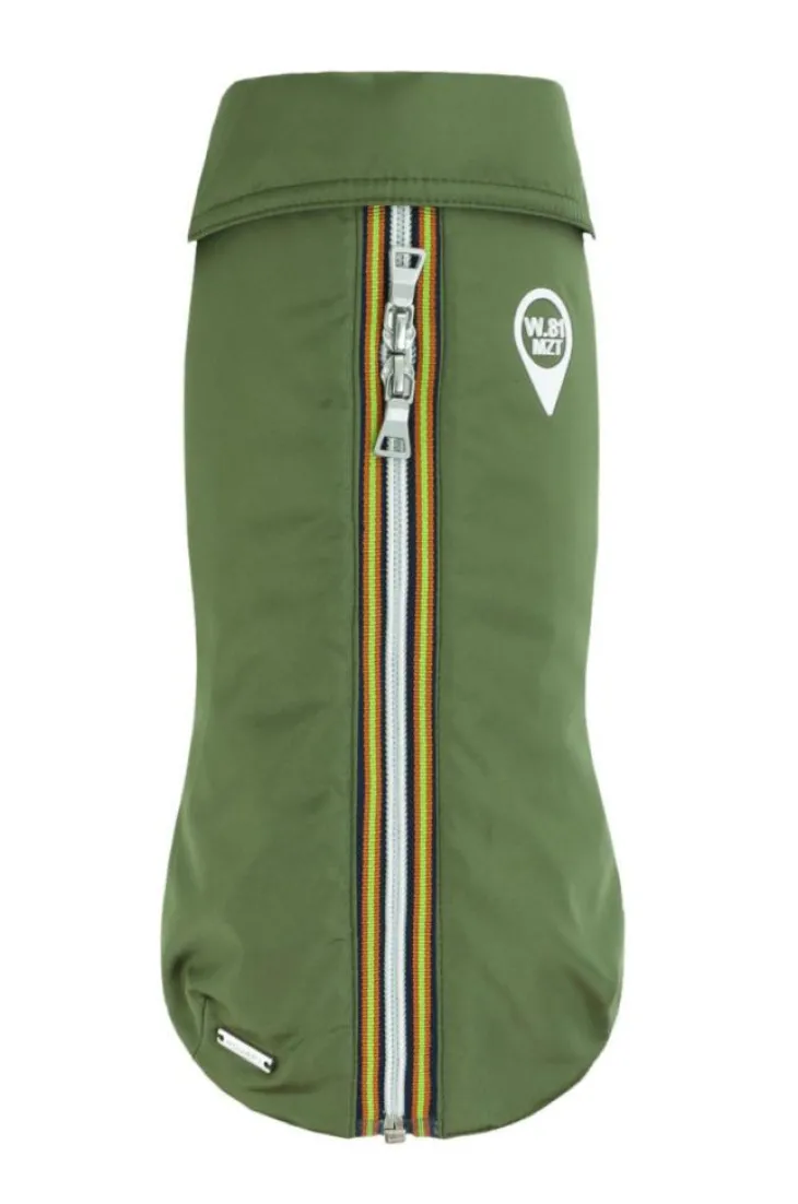Imper pour chien coloris kaki Wouapy GPS - Taille 30