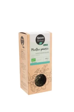 Infusion bio menthe poivrée feuille Nature & Vous – 25 g
