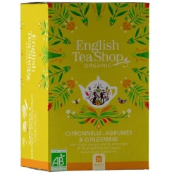 Infusion citronnelle gingembre et agrumes bio English Tea Shop - 20 sachets