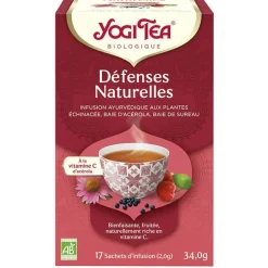 Infusion Yogi Tea Défenses naturelles en boite de 17 sachets