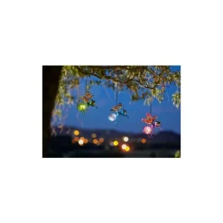 Insecte solaire à suspendre Glowing bugs multicolore à LED blanc chaud