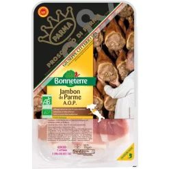 Jambon de parme AOP d’Italie Bonneterre 70 g