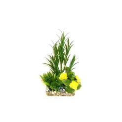 Jardin herbe vert en plastique 18 cm