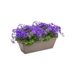 Jardinière Barcelona Elho de 18 L coloris taupe 90 x 19 x 15 cm