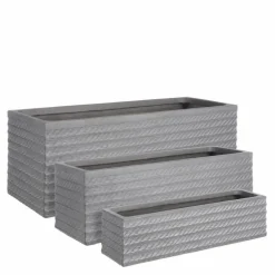 Jardinière Corda rectangulaire Edelman Hollande - 58 x 15 x 15 cm