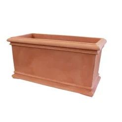 Jardinière double paroi Toscana rectangulaire en polyéthylène Euro3plast - 100 cm