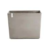 Jardinière Paris coloris taupe en plastique recyclé Ecopots - 85 x 40 x 65 cm - 220 L