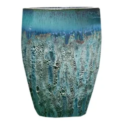 Jarre en grès émaillé vert amande Decolines Leon - Ø 45 x H 56 cm