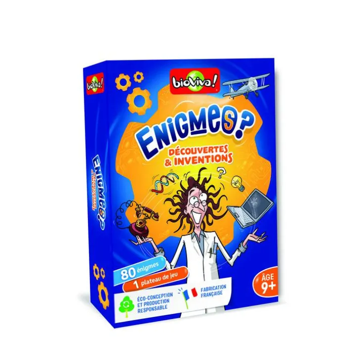 Jeu de cartes Énigmes - Découvertes et inventions Bioviva Éditions
