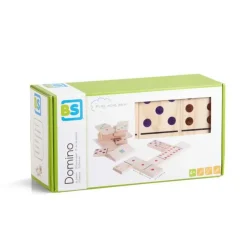 Jeu de dominos en bois coloré grand format