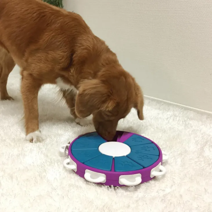 Jeu d'intelligence pour chien coloris multicolore Nina Ottosson Twister niveau 3 - Ø 30,5 cm