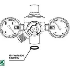 Joint détendeur CO2 ø8mm, lot de 2, JBL Proflora Vario 500