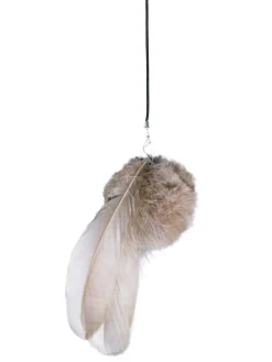 Jouet à plumes pour chat coloris capuccino Petrebels Funky Rebels