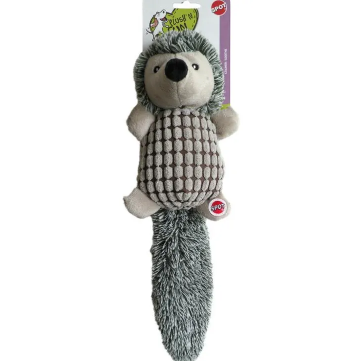 Jouet chien herissoft gris spot 40cm