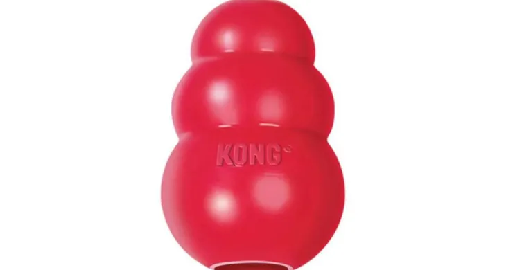 Jouet Chien Kong 7cm classic small rouge