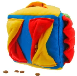 Jouet de fouille pour chien coloris multicolore triangle Wouapy - 15 cm