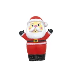 Jouet de Noël pour chien Père Noël en vinyle coloris rouge Bubimex - 12 cm