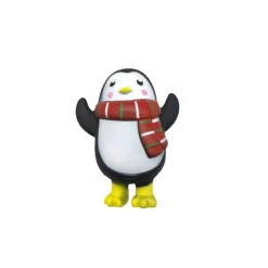 Jouet de Noël pour chien pingouin en vinyle coloris noir Bubimex - 12 cm