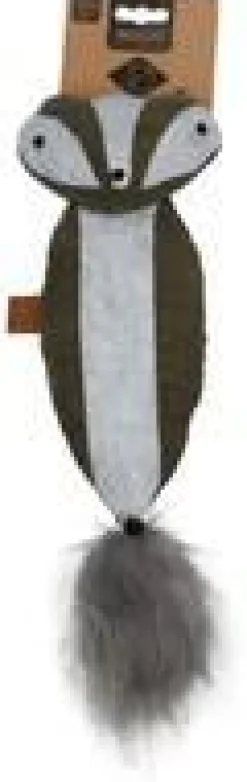 Jouet pour chat de grande taille coloris vert raton laveur cuddle D&D Home - 40 x 11 x 10 cm