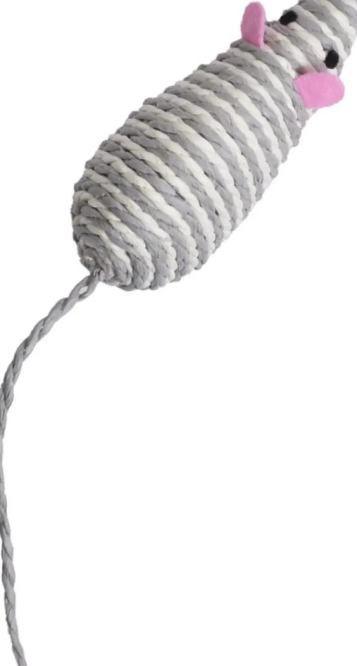 Jouet pour chat rat coloris gris Bobby