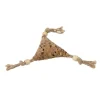 Jouet pour chat triangle en liège avec corde 8x8 cm