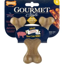 Jouet pour chien au bacon Nylabone Gourmet - Taille S