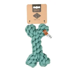 Jouet pour chien forme os en corde bleu D&D Home Dente taille S - 19 cm