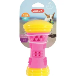 Jouet pour chien haltère Sunset 16 cm en TPR rose Ø 7,5 x 15 cm