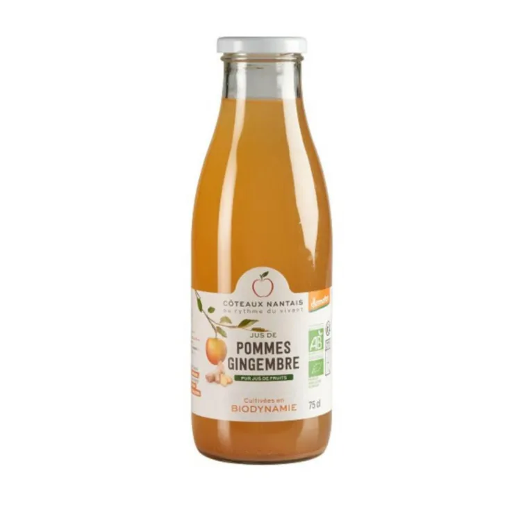 Jus de pommes et de gingembre bio Demeter - 75 cl