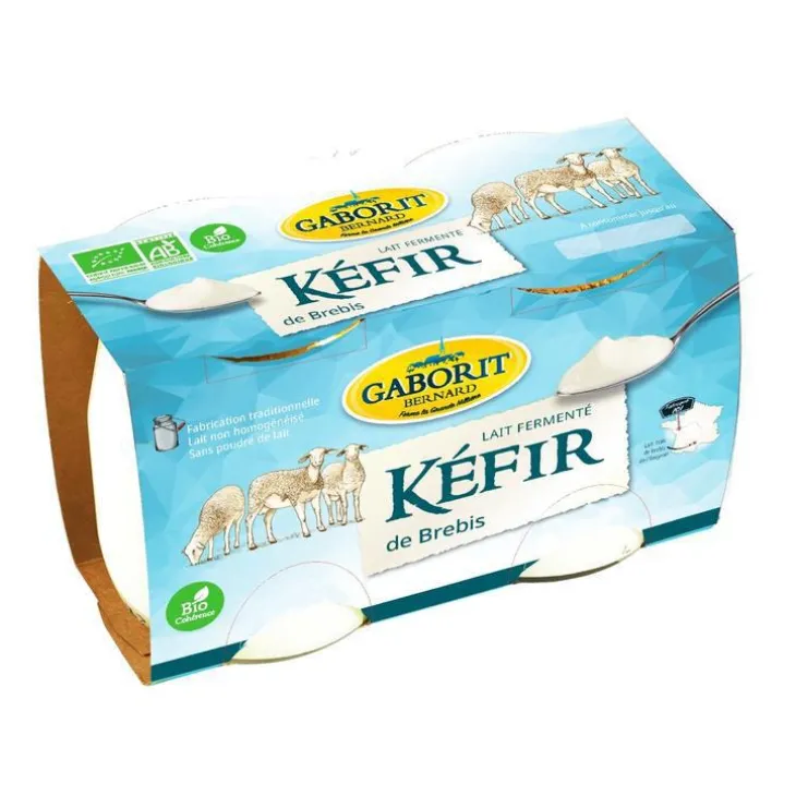 Kéfir de brebis en pot de verre Gaborit - 2 x 125 g