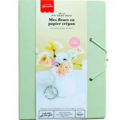 Kit créatif fleurs en papier crépon La Petite Épicerie - 21 x 3 x 15 cm