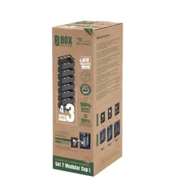 Kit de conversion pour aquarium coloris noir ensemble de 4 + 3 gobelets modulaires Aquatlantis B-BOX - Taille L