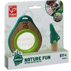 Kit de détective de la nature bambou et plastique 15x15x3,6 cm à partir de 5 ans