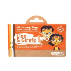 Kit de maquillage enfants bio lion et girafe Namaki Cosmetics - 3 couleurs