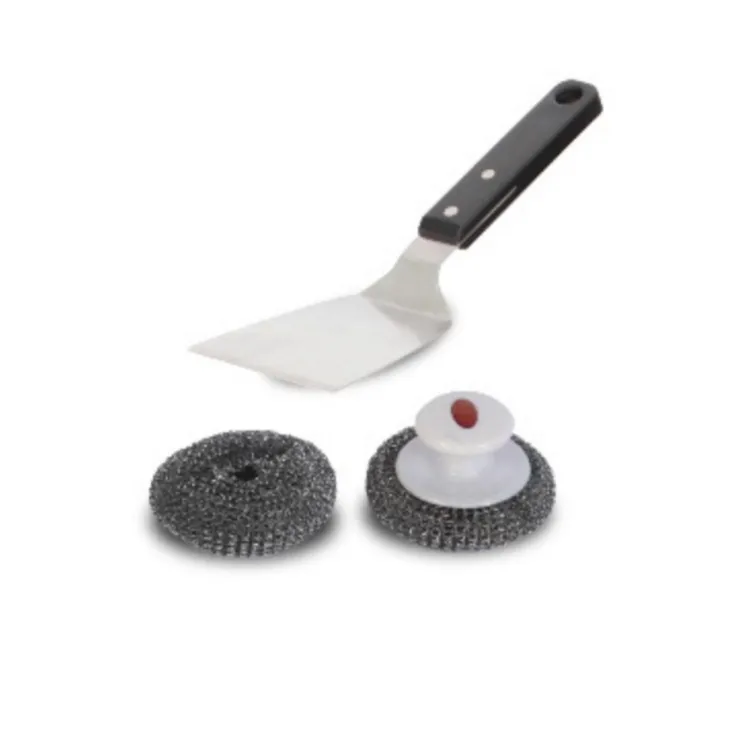 Kit de nettoyage Le Marquier pour plancha avec boule en inox et spatule